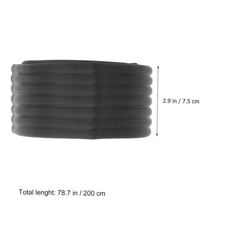 2Pcs Black W Type Self Adhesive Edge Protector Strips Soft Collision Padding for Furniture and Wall Corners - Image 4
